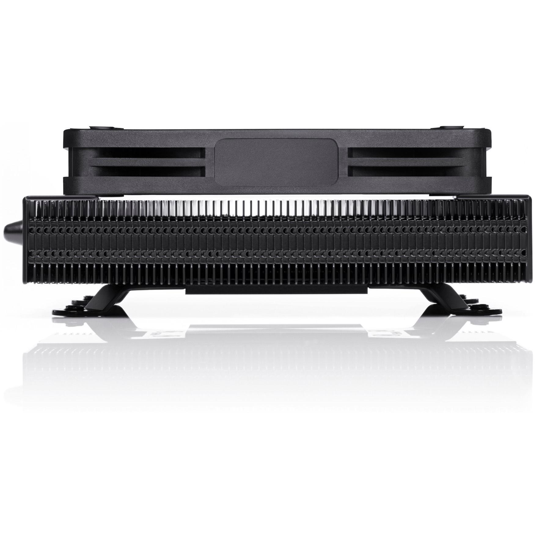 A large main feature product image of Noctua NH-L9a-AM5 Chromax Black - Low Profile AM5 CPU Cooler 