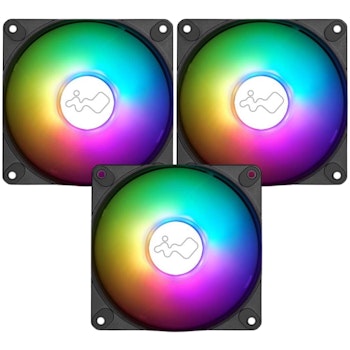 Product image of InWin LUNA AL120 120mm ARGB Case Fan - 3-Pack & Controller - Click for product page of InWin LUNA AL120 120mm ARGB Case Fan - 3-Pack & Controller