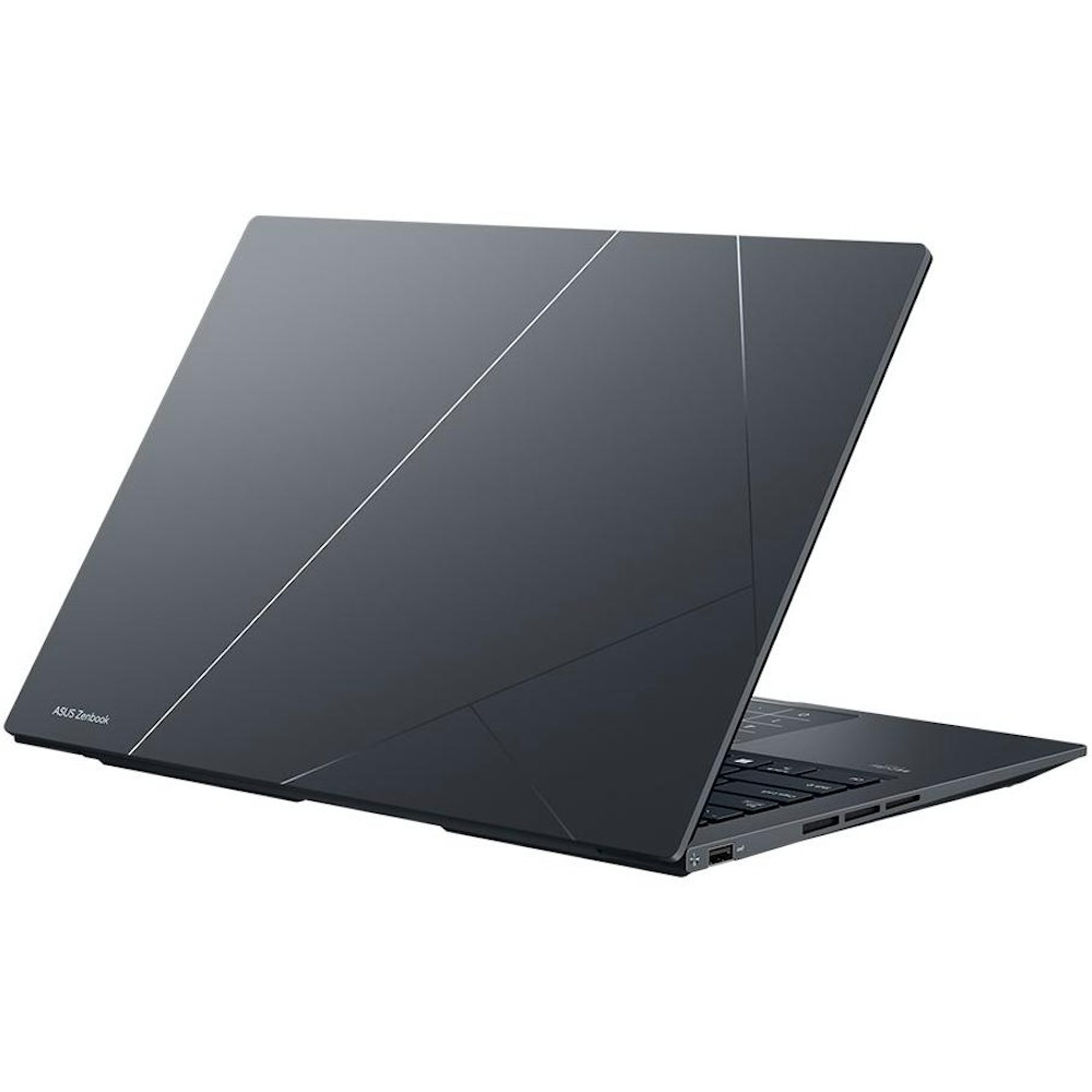 A large main feature product image of ASUS Zenbook 14 OLED (UX3404) - 14.5" 13th Gen i5, 16GB/512GB - Win 11 Notebook
