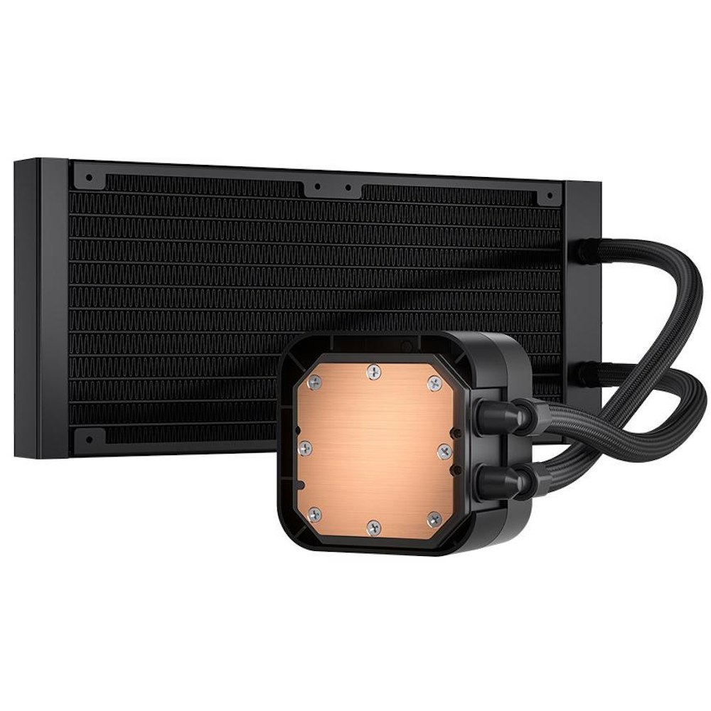 A large main feature product image of Corsair iCUE H100i ELITE LCD XT Liquid CPU Cooler