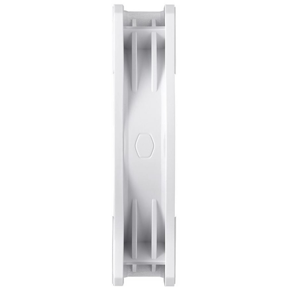 A large main feature product image of Cooler Master Mobius 120P ARGB White Edition Case Fan