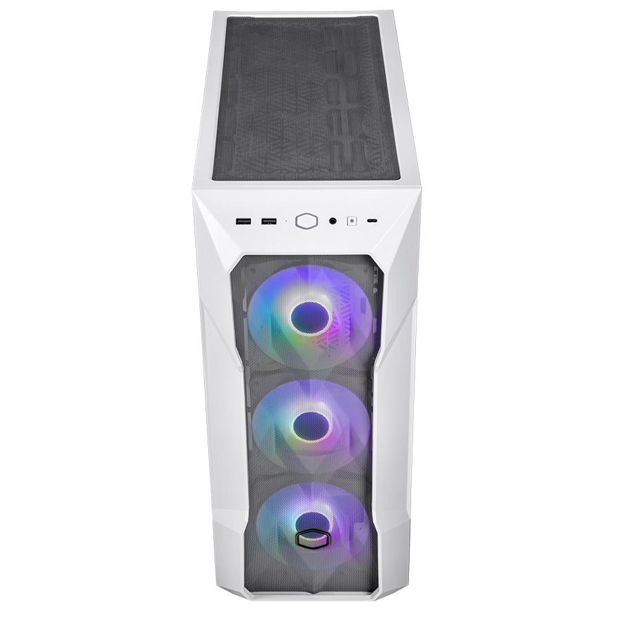 A large main feature product image of Cooler Master MasterBox TD500 Mesh ARGB V2 Mid Tower Case (White)
