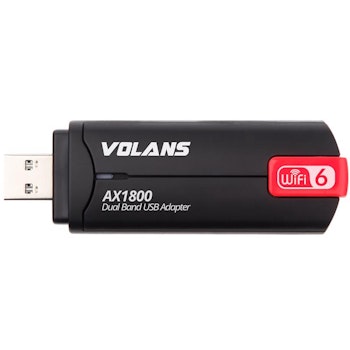 Product image of Volans AX1800 Wi-Fi 6 USB Adapter - Click for product page of Volans AX1800 Wi-Fi 6 USB Adapter