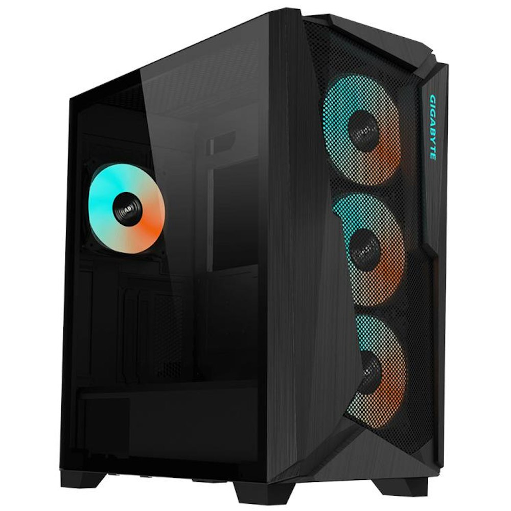 A large main feature product image of Gigabyte C301 Mid Tower Case - Black