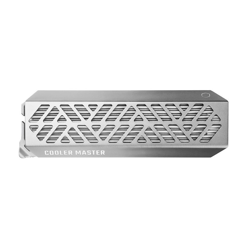 A large main feature product image of Cooler Master Oracle Air NVME M.2 SSD Enclosure