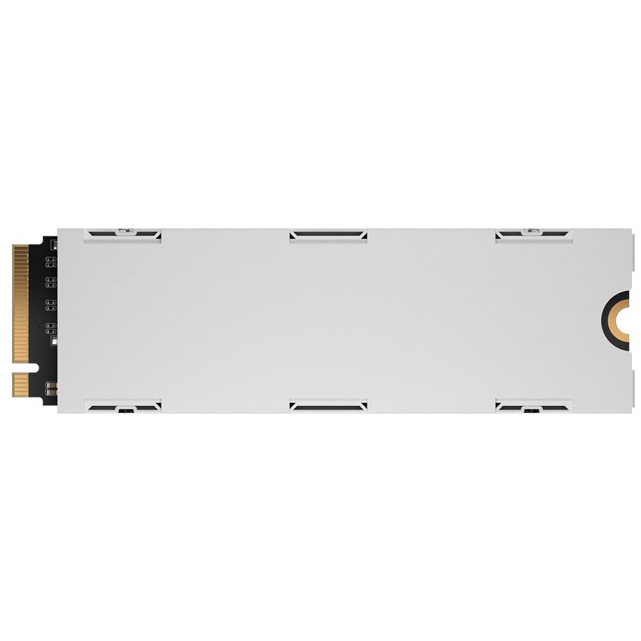 A large main feature product image of Corsair MP600 PRO LPX PCIe Gen4 NVMe M.2 SSD - 1TB (White)