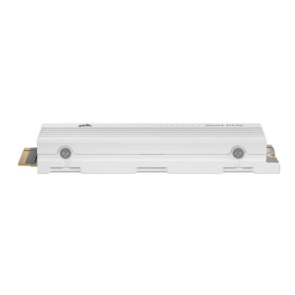 A large main feature product image of Corsair MP600 PRO LPX PCIe Gen4 NVMe M.2 SSD - 2TB White