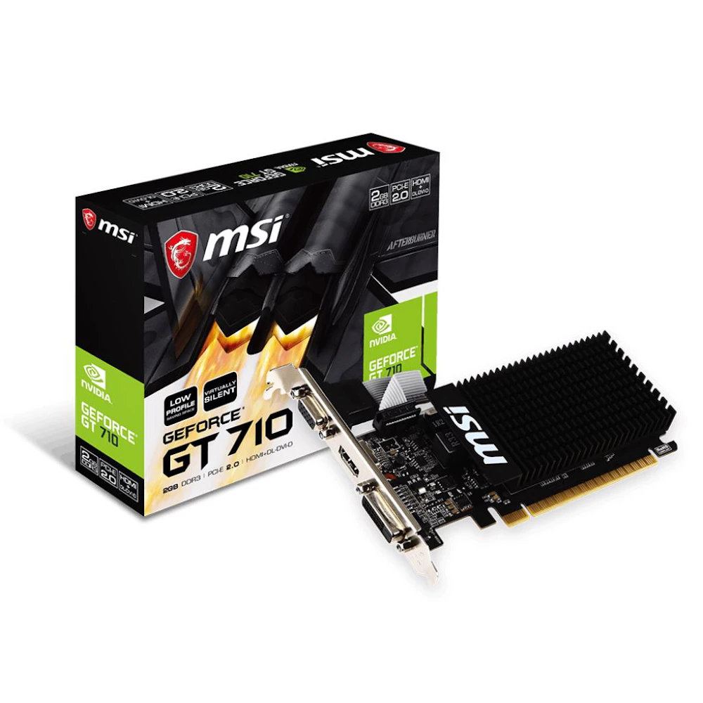 MSI GeForce GT 710 2GB DDR3 Low Profile