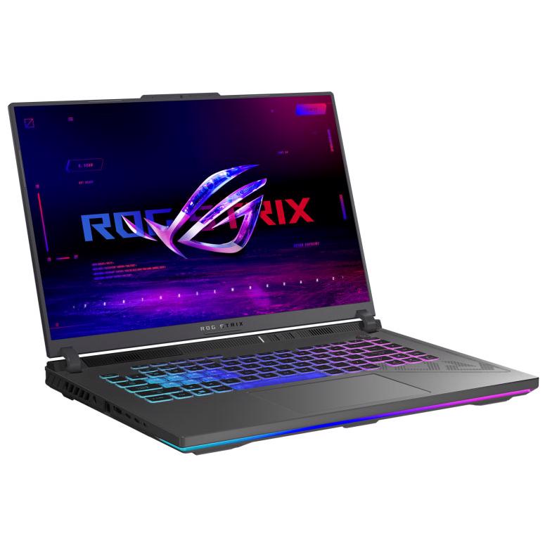 A large main feature product image of ASUS ROG Strix G16 (G614) - 16" 240Hz, 13th Gen i7, RTX 4060, 16GB/512GB - Win 11 Notebook