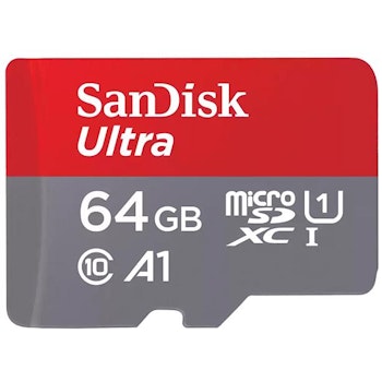 Product image of SanDisk Ultra 64GB UHS-I MicroSDXC Card - Click for product page of SanDisk Ultra 64GB UHS-I MicroSDXC Card