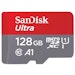 A product image of SanDisk Ultra 128GB microSDXC U1 A1 UHS-I microSD Card