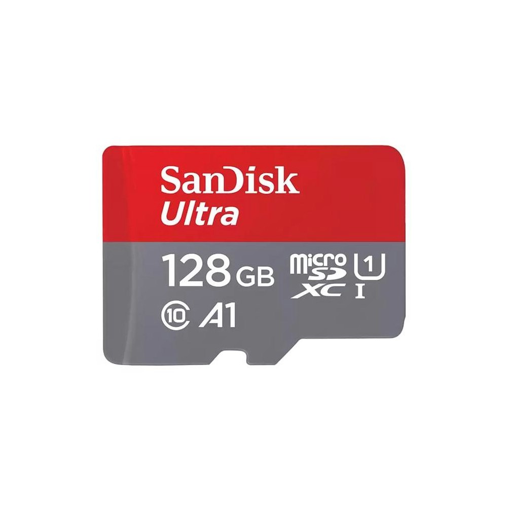 A large main feature product image of SanDisk Ultra 128GB UHS-I MicroSDXC Card