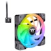 A product image of Thermaltake SWAFAN EX12 RGB 3-Pack PWM Fan 120mm - Black