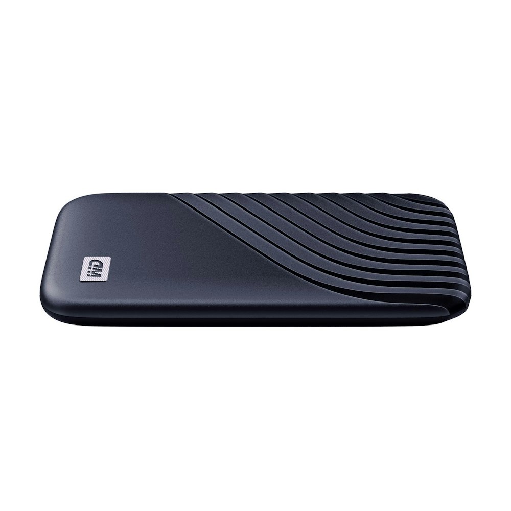 A large main feature product image of WD My Passport Portable SSD - 1TB  Blue