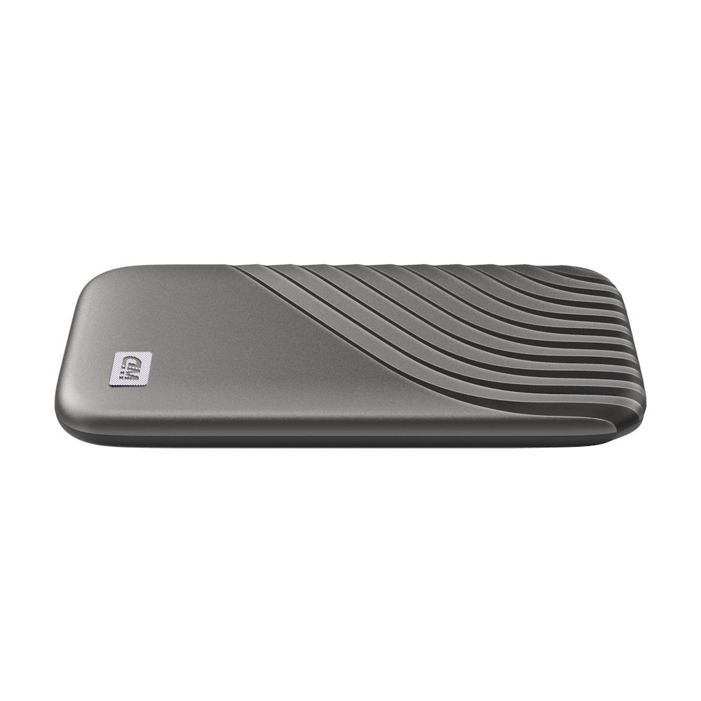 A large main feature product image of WD My Passport Portable SSD -4TB  Grey
