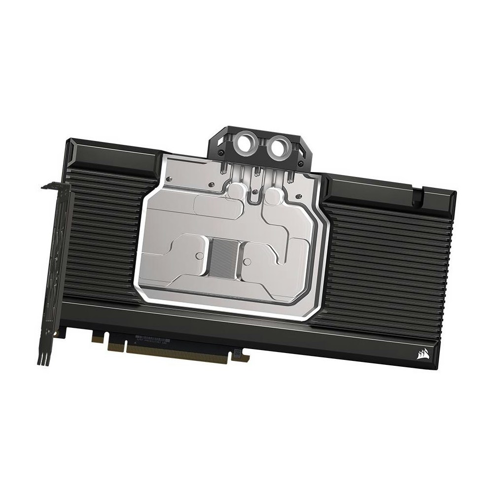 A large main feature product image of Corsair Hydro X Series XG7 RGB 40-SERIES GPU Water Block (4080 SUPRIM/TRIO)