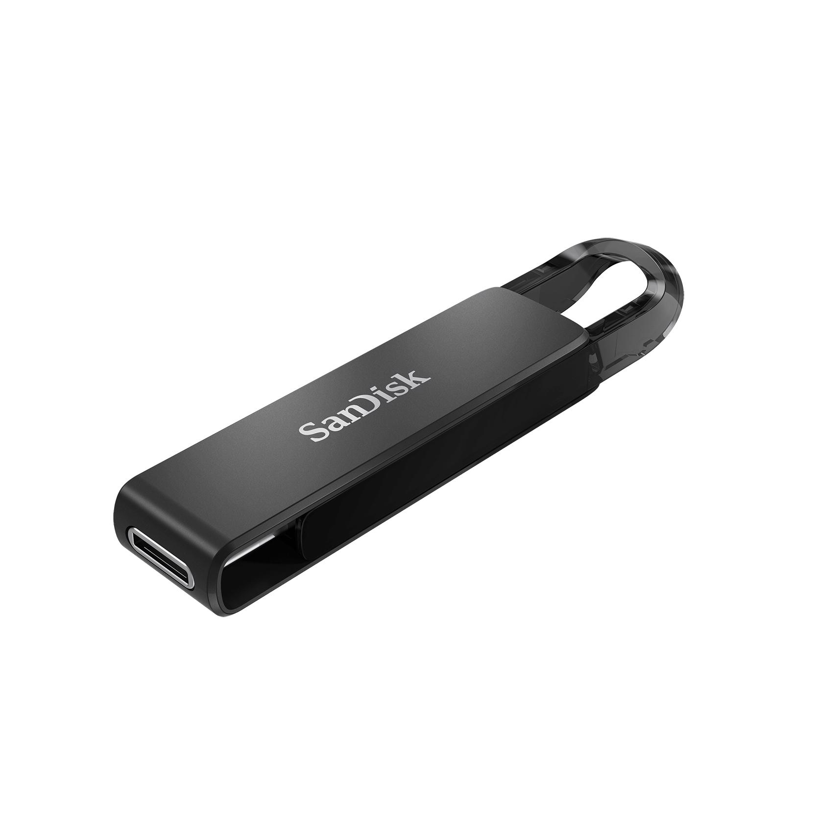 A large main feature product image of SanDisk Ultra 128GB USB 3.1 Gen 1 Type-C Flash Drive