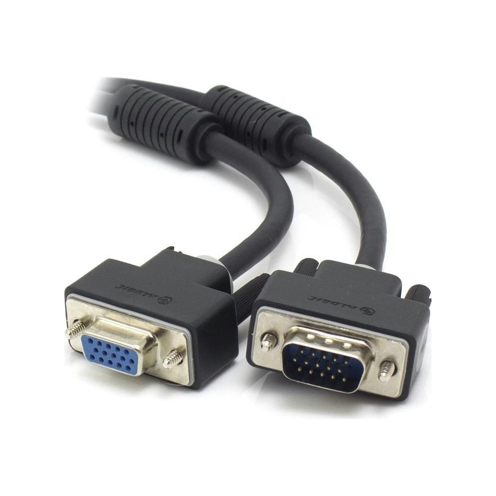 A large main feature product image of EX-DEMO ALOGIC 2m VGA/SVGA Premium Shielded Monitor Extension Cable With Filter - Male to Female