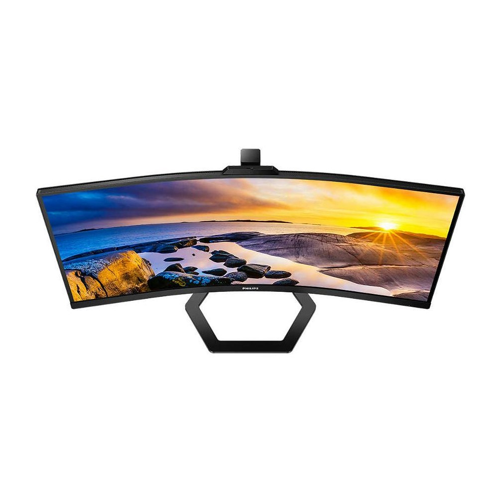 A large main feature product image of Philips 34E1C5600HE 34" Curved UWQHD Ultrawide 100Hz VA Webcam Monitor