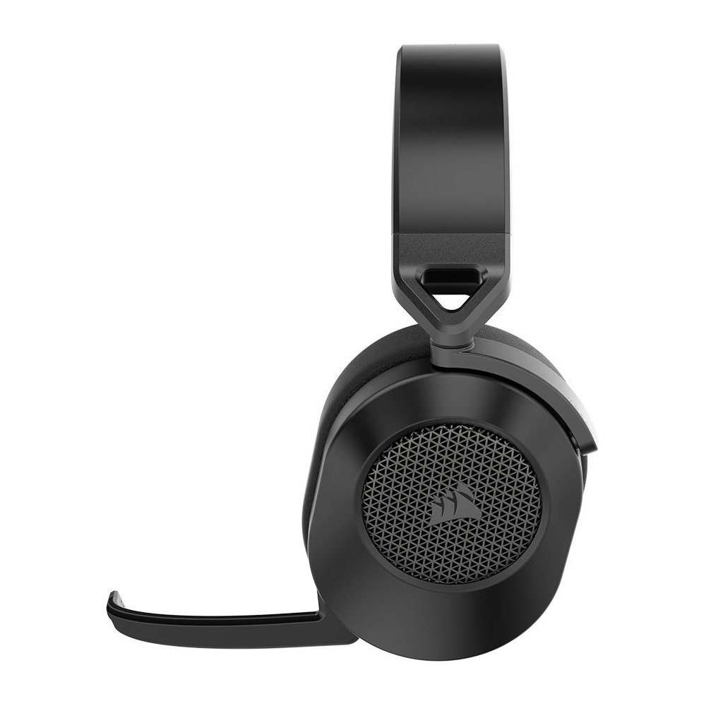 A large main feature product image of Corsair HS65 WIRELESS Gaming Headset — Carbon