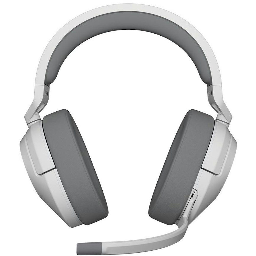 A large main feature product image of Corsair HS55 WIRELESS Gaming Headset — White