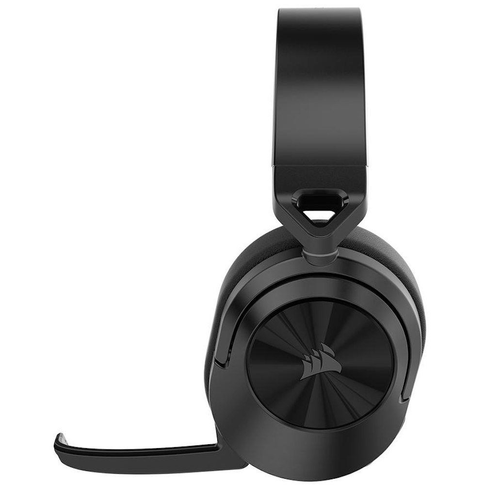 A large main feature product image of Corsair HS55 WIRELESS Gaming Headset — Carbon