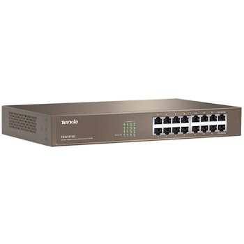Product image of Tenda TEG1016D 16-Port Gigabit Ethernet Switch - Click for product page of Tenda TEG1016D 16-Port Gigabit Ethernet Switch