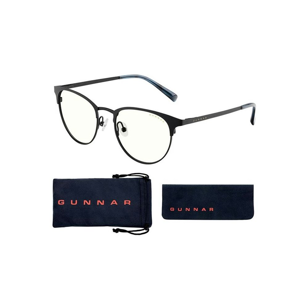 A large main feature product image of Gunnar Apex - Onyx Navy Frame, Clear Lens Indoor Digital Eyewear