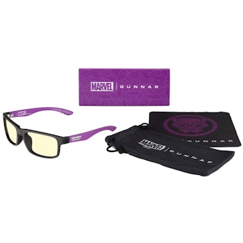 Product image of Gunnar Enigma - Black Panther Edition - Amber Lens Indoor Digital Eyewear - Click for product page of Gunnar Enigma - Black Panther Edition - Amber Lens Indoor Digital Eyewear