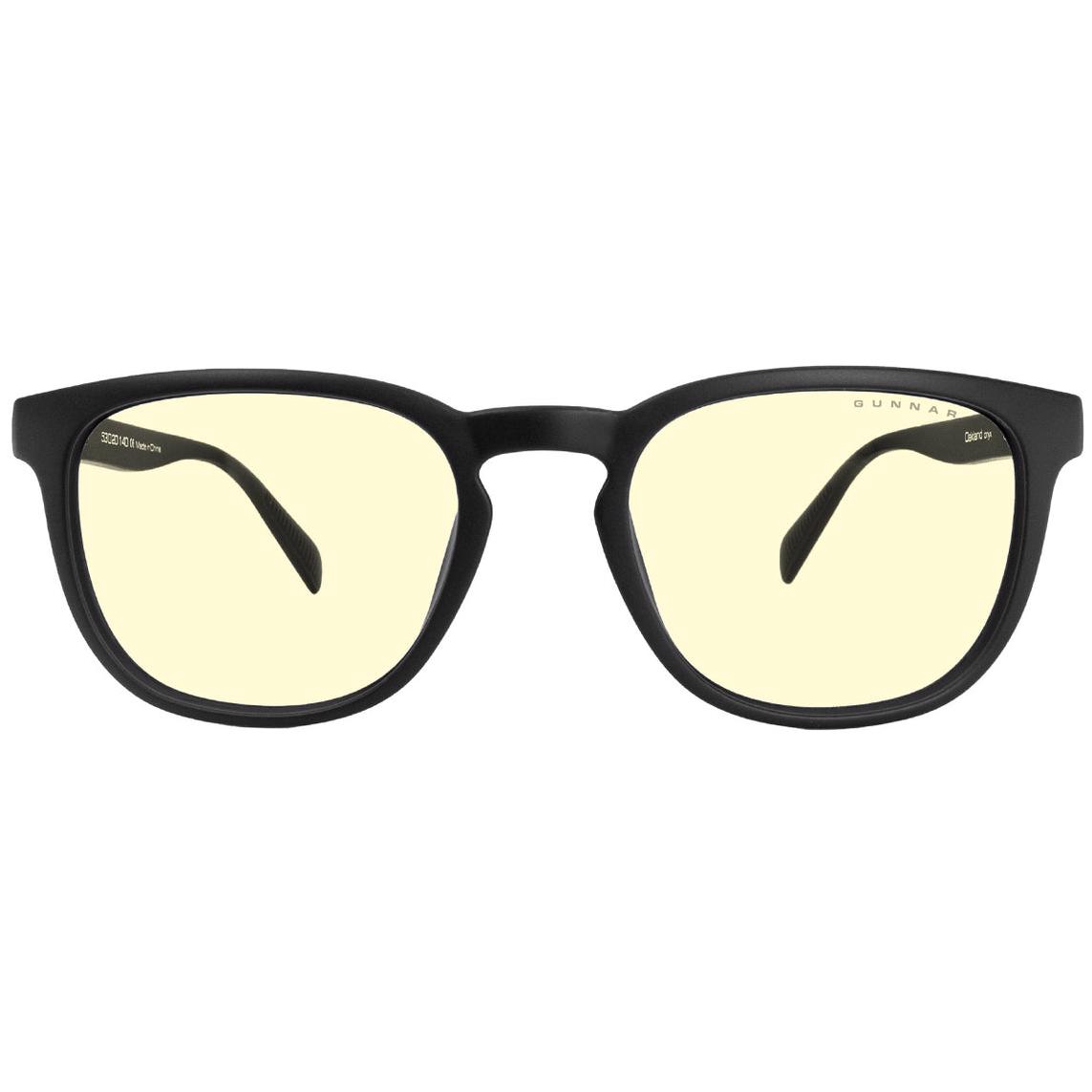 A large main feature product image of Gunnar Oakland - Onyx Frame, Amber Lens Indoor Digital Eyewear