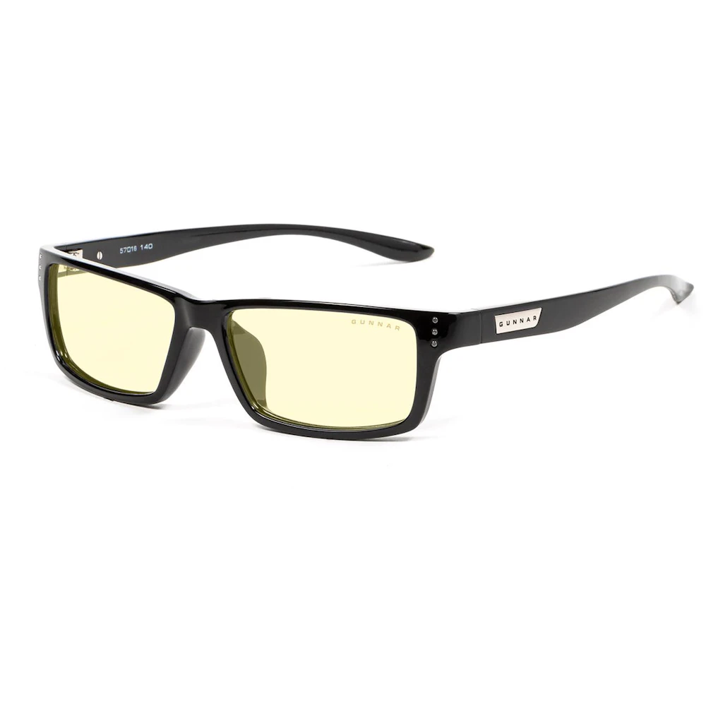 A large main feature product image of Gunnar Riot - Onyx Frame, Amber Lens Indoor Digital Eyewear