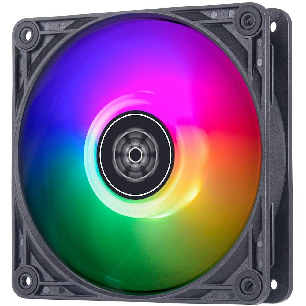 A large main feature product image of SilverStone VISTA 120 ARGB 120mm PWM Cooling Fan