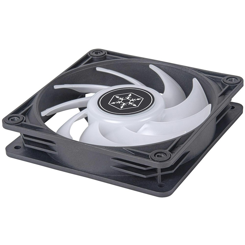 A large main feature product image of SilverStone VISTA 120 ARGB 120mm PWM Cooling Fan