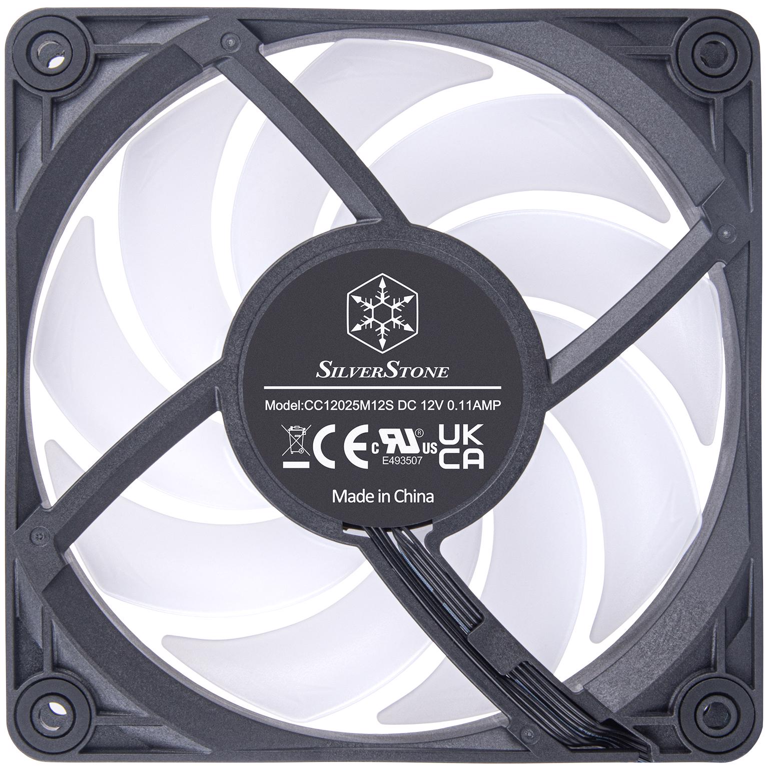 A large main feature product image of SilverStone VISTA 120 ARGB 120mm PWM Cooling Fan