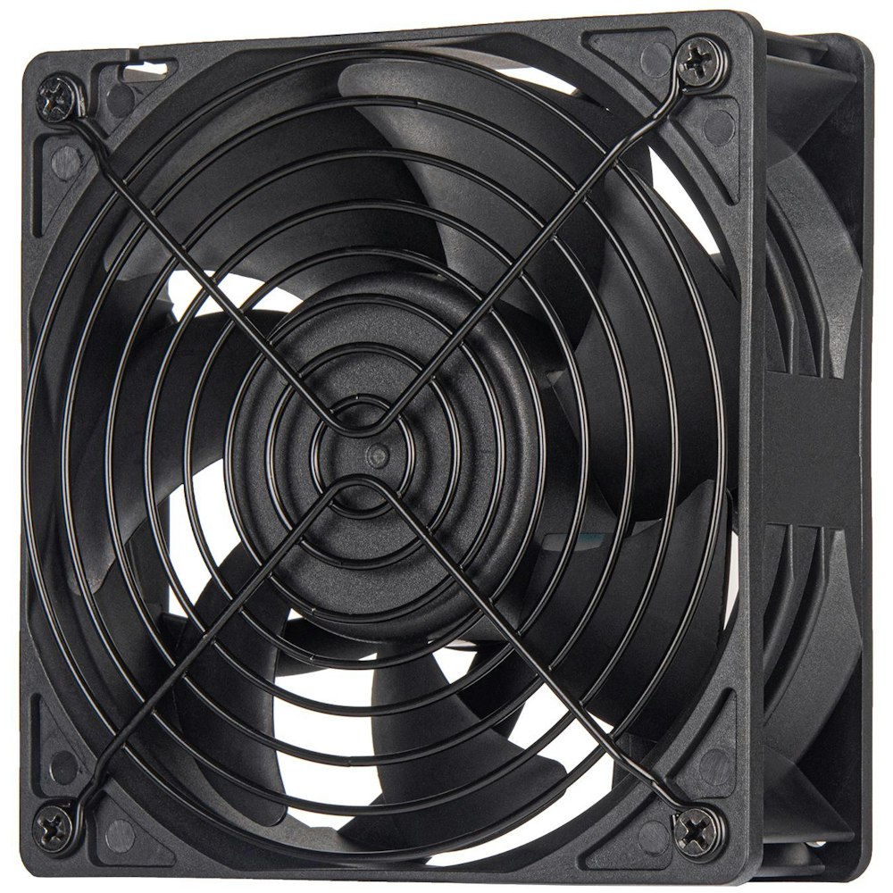 A large main feature product image of SilverStone FHS 120X High Performance 120mm PWM Industrial Cooling Fan