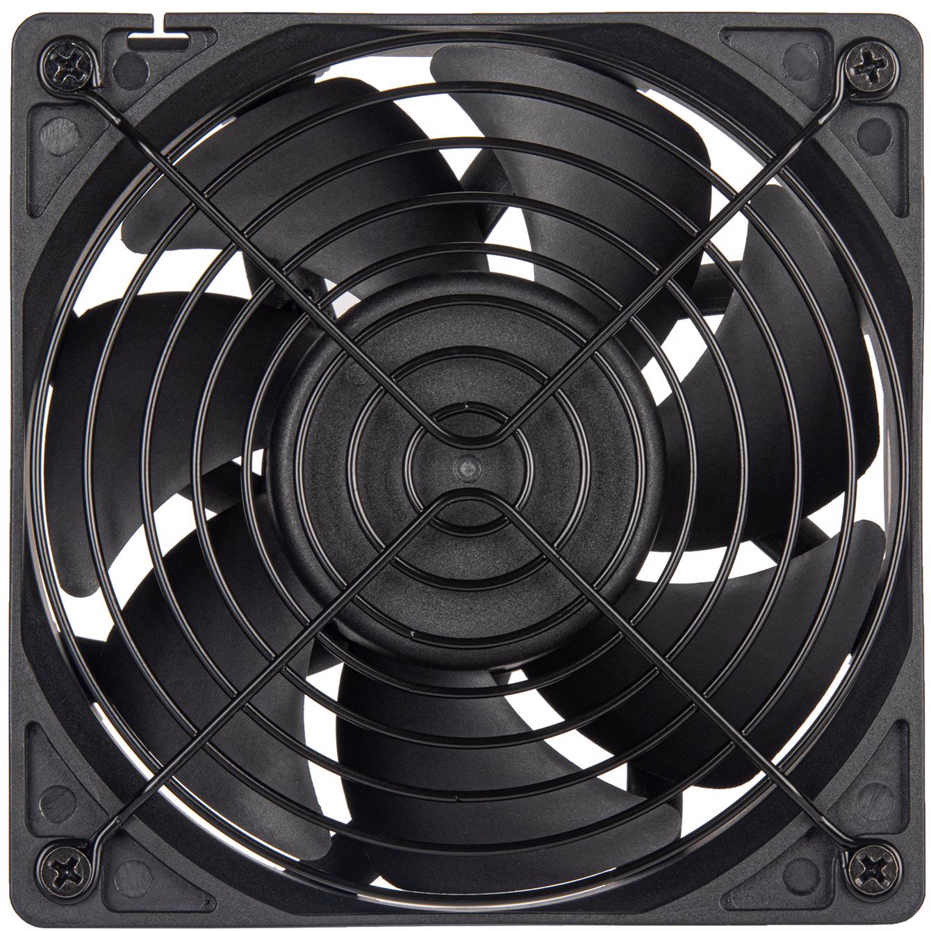 A large main feature product image of SilverStone FHS 120X High Performance 120mm PWM Industrial Cooling Fan