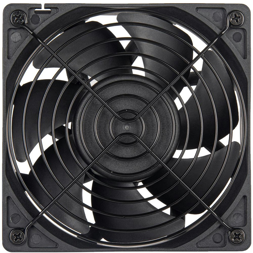 A large main feature product image of SilverStone FHS 120X High Performance 120mm PWM Industrial Cooling Fan