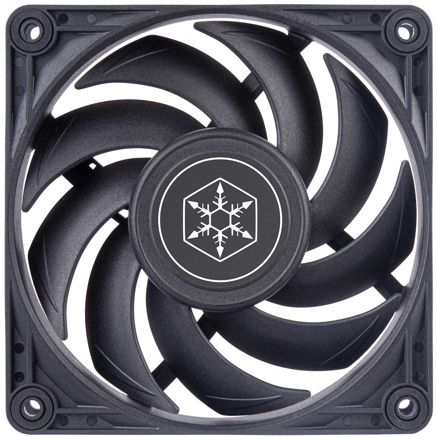 A large main feature product image of SilverStone VISTA 120mm PWM Cooling Fan