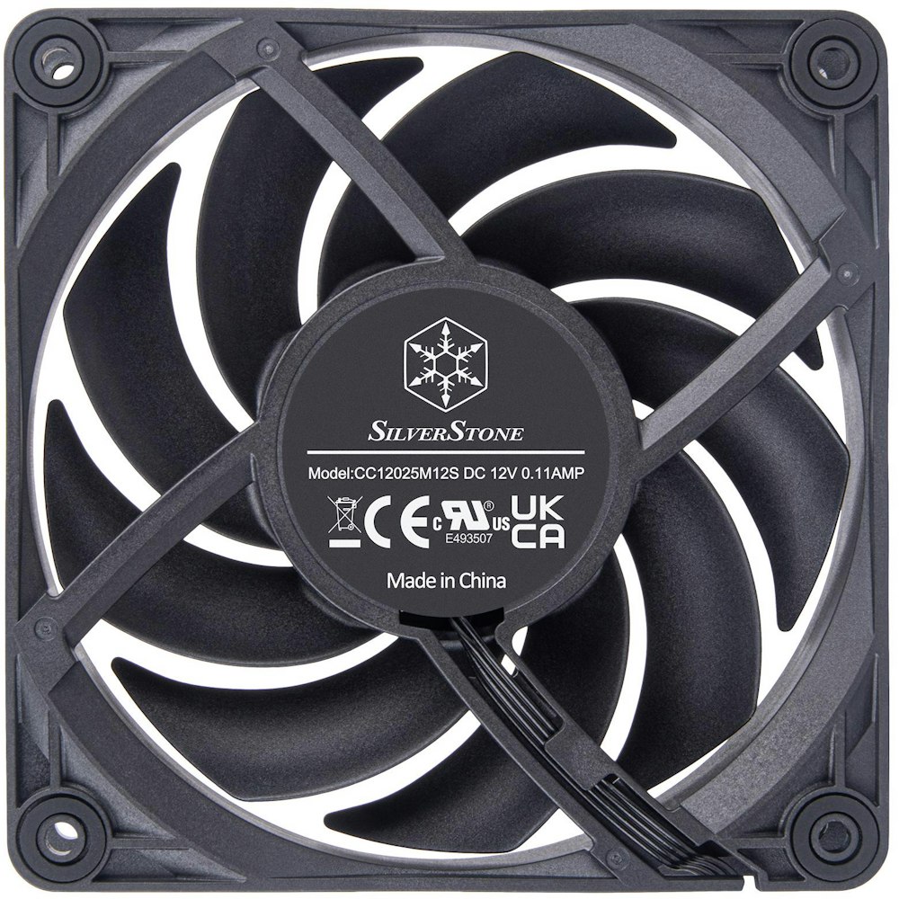A large main feature product image of SilverStone VISTA 120mm PWM Cooling Fan