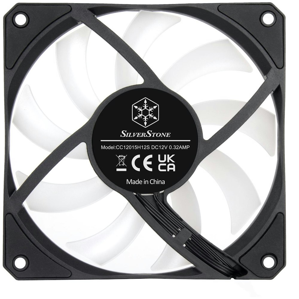 A large main feature product image of Silverstone Air Slimmer ARGB 120mm PWM Cooling Fan