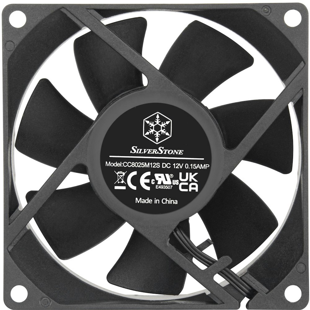 A large main feature product image of SilverStone FN80 High Performance 80mm Cooling Fan