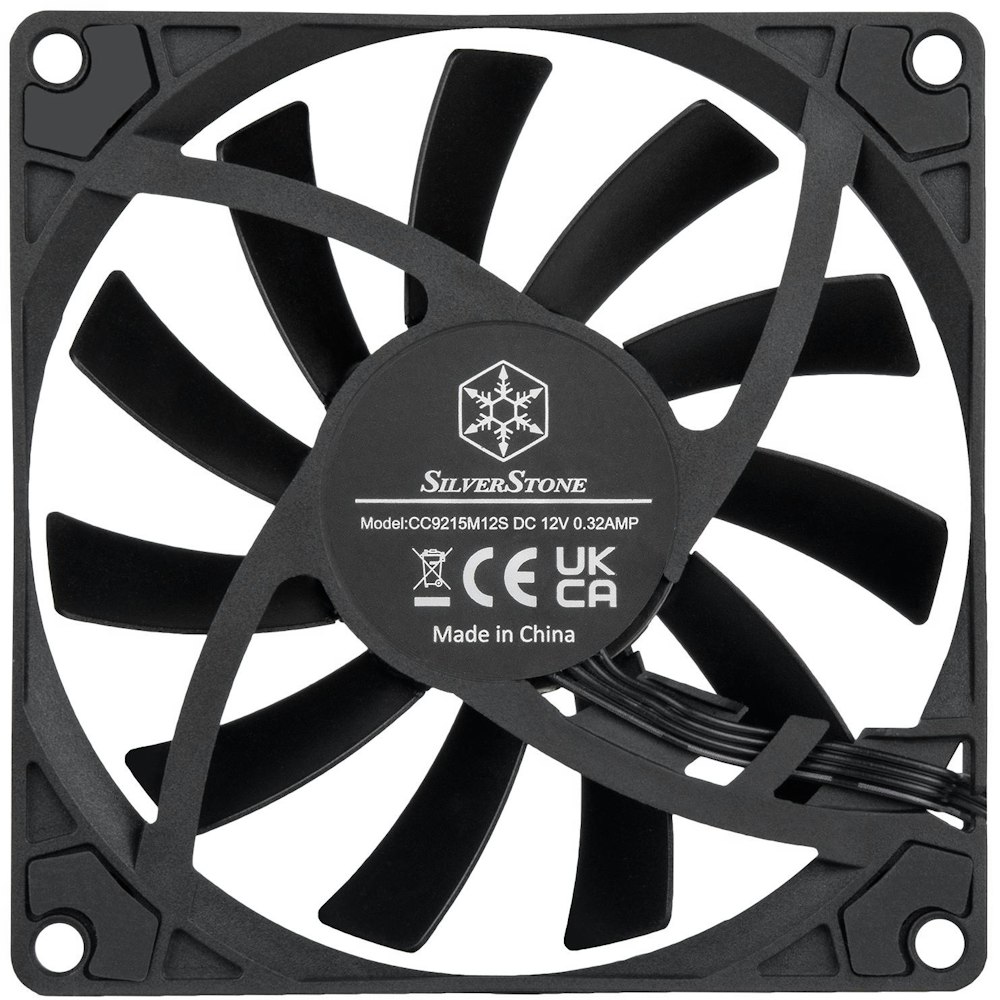 A large main feature product image of SilverStone Air Slimmer 90 92mm PWM Cooling Fan