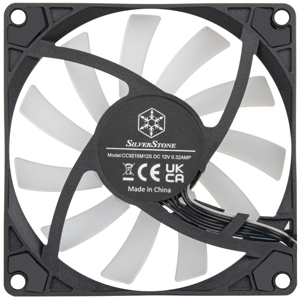 A large main feature product image of SilverStone Air Slimmer 90 ARGB 92mm PWM Cooling Fan