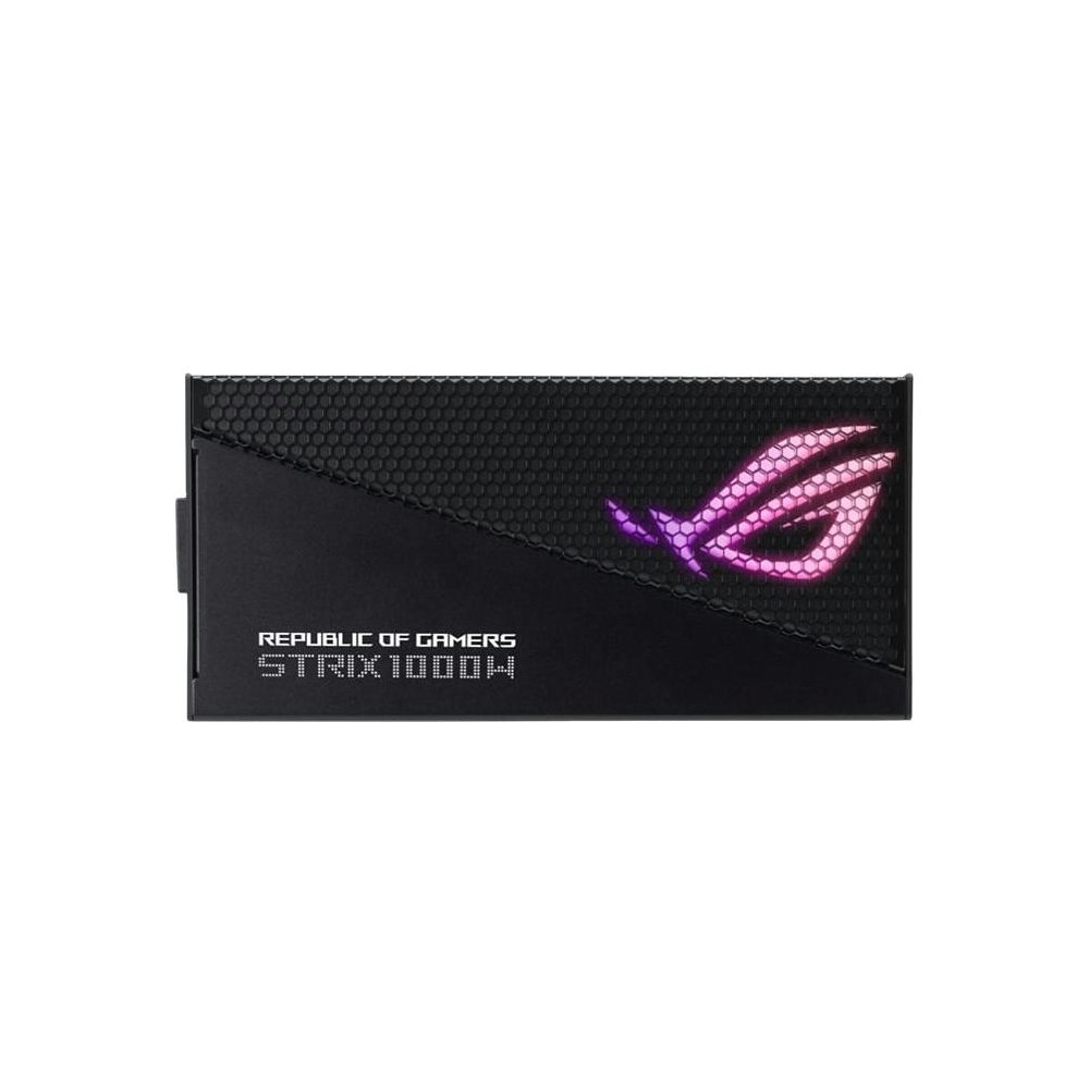 A large main feature product image of ASUS ROG Strix Aura Edition 1000W Gold PCIe 5.0 ATX Modular PSU