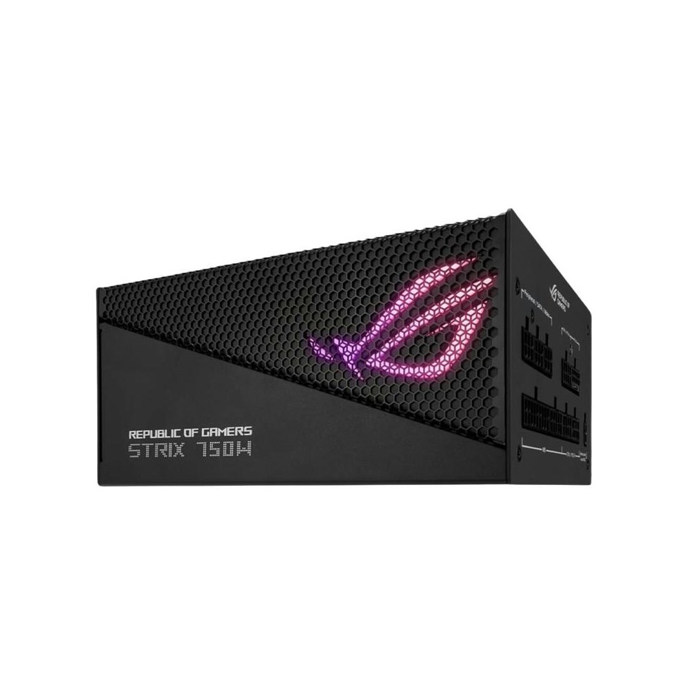 A large main feature product image of ASUS ROG Strix Aura Edition 750W Gold PCIe 5.0 ATX Modular PSU