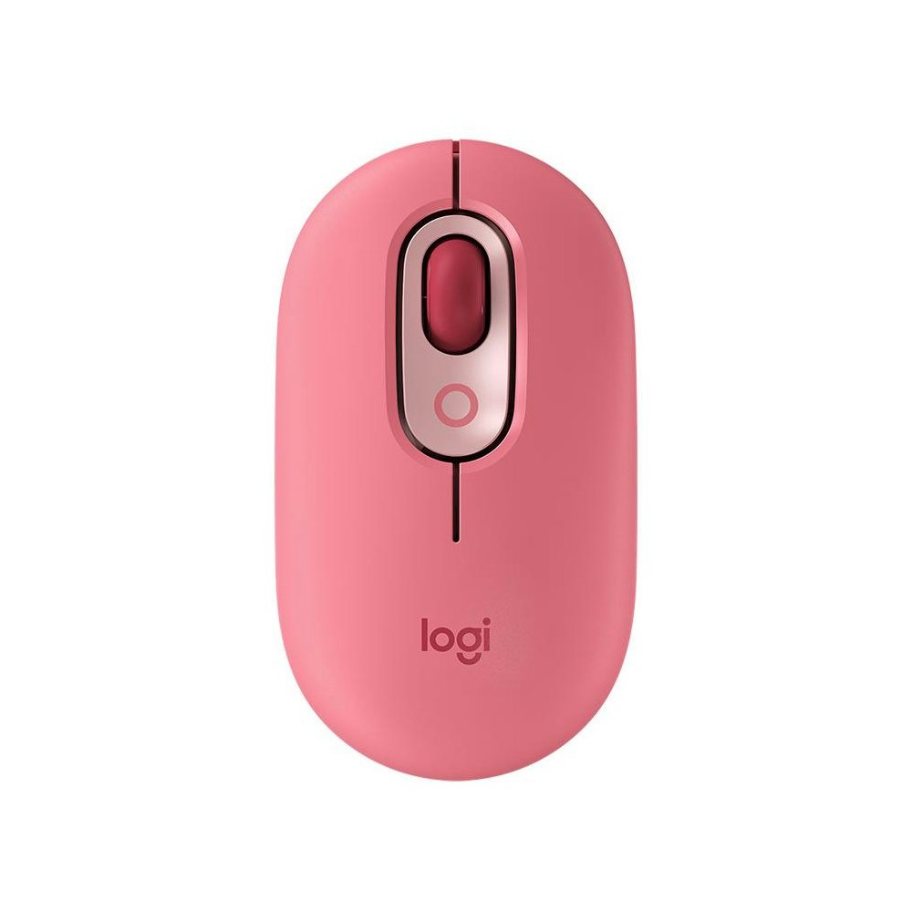 A large main feature product image of Logitech POP Wireless Mouse - Heartbreaker Rose