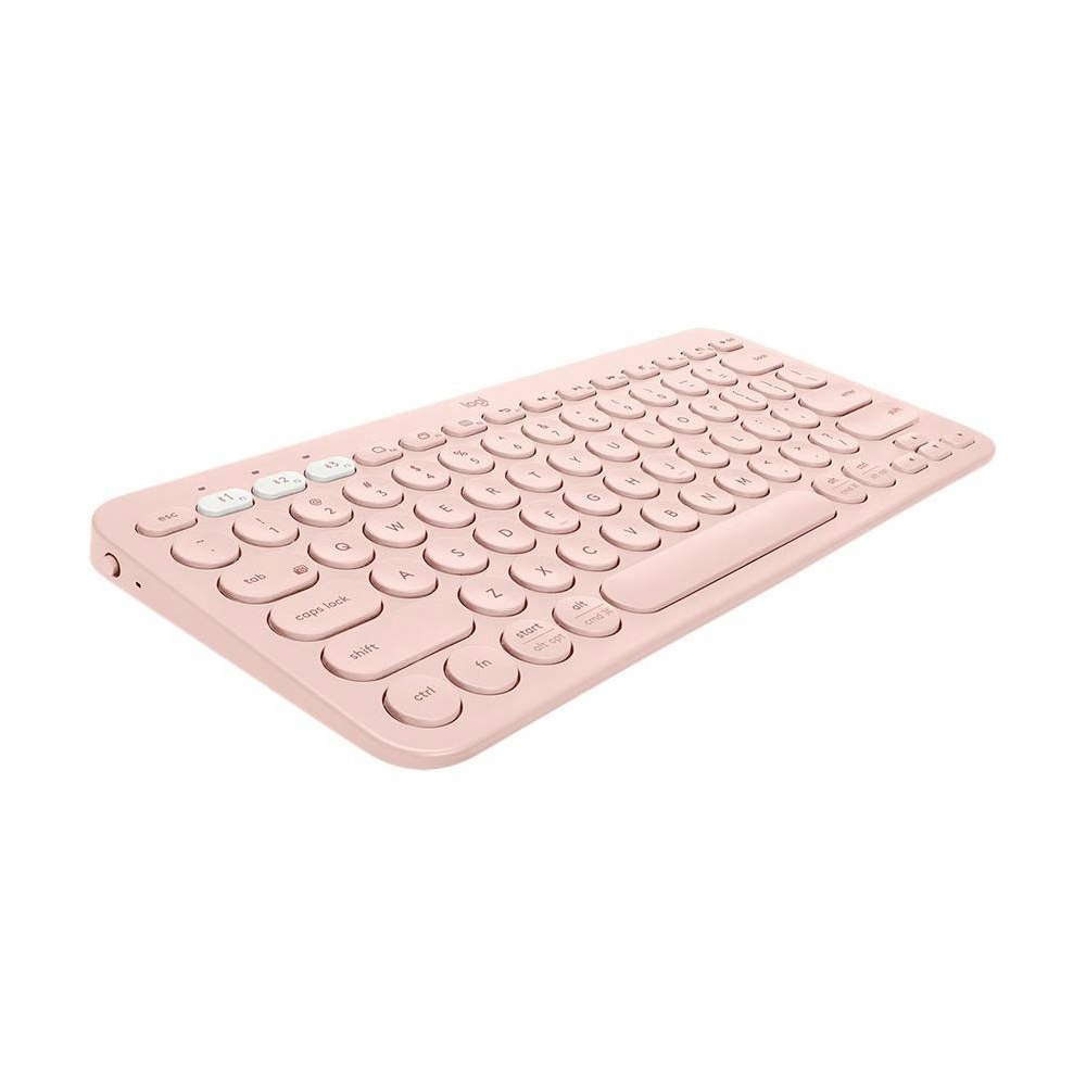 A large main feature product image of Logitech K380 Multi-Device Bluetooth Keyboard - Rose