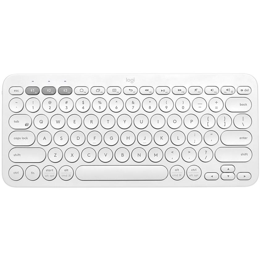 Logitech K380 MultiDevice Bluetooth Keyboard Offwhite PLE Computers