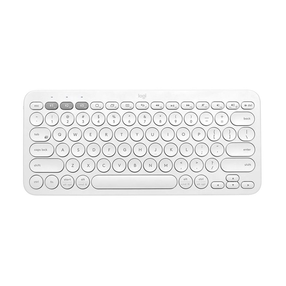 A large main feature product image of Logitech K380 Multi-Device Bluetooth Keyboard - Off-white