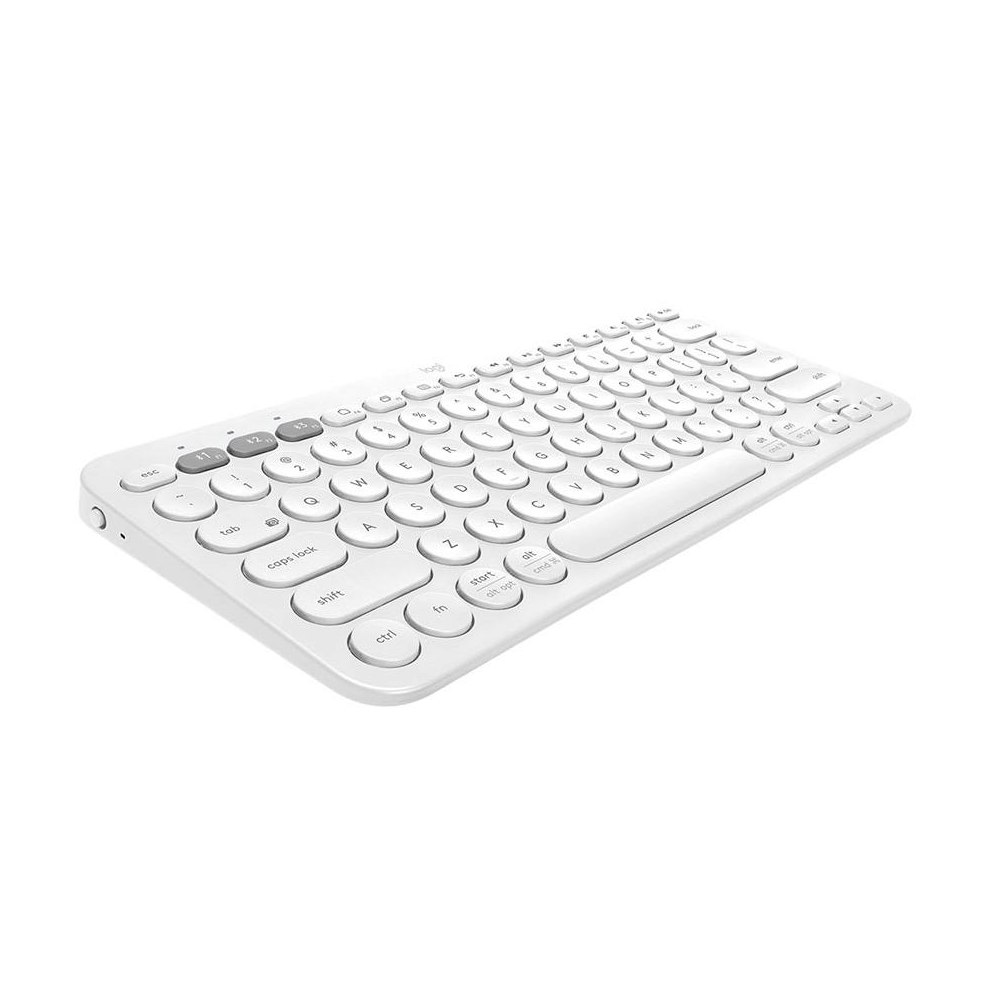 A large main feature product image of Logitech K380 Multi-Device Bluetooth Keyboard - Off-white